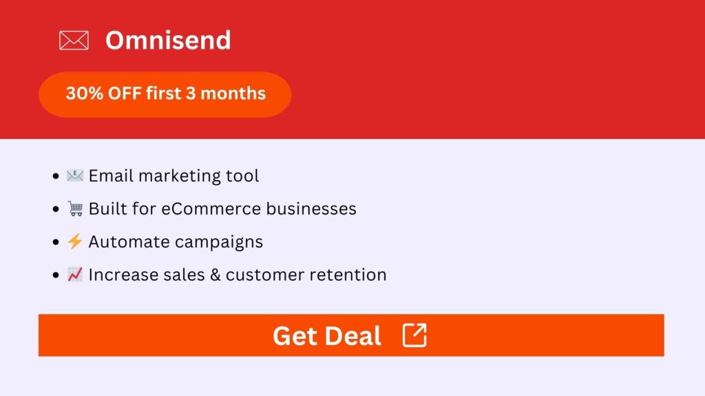 Omnisend 30% OFF first 3 months