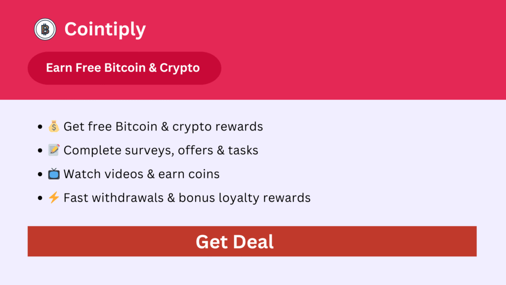 Cointiply - Earn free Bitcoin and crypto by watching videos, completing tasks, and surveys